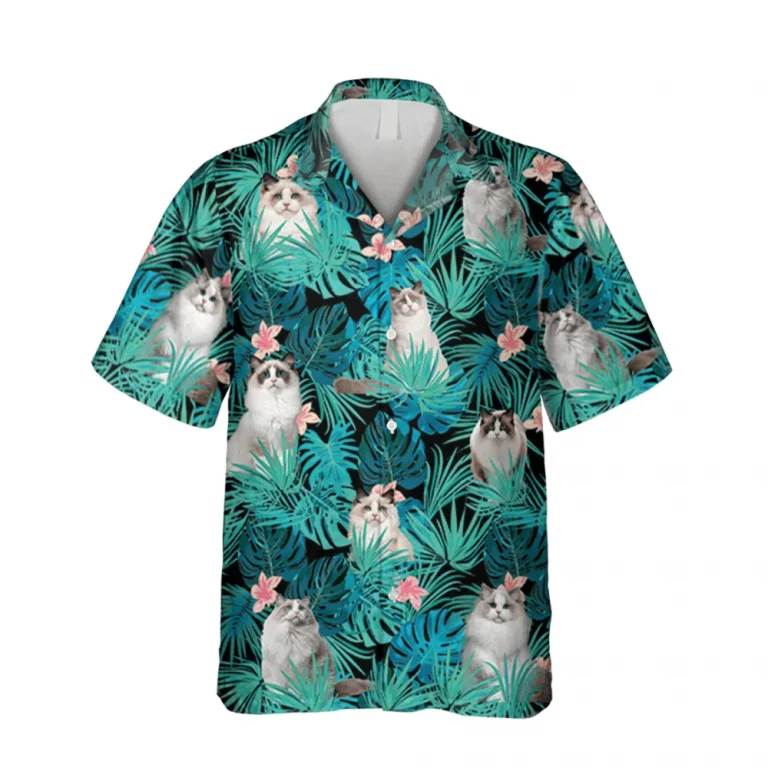 Ragdoll Kitty Hawaii Shirt, Beach Apparel For Wife, Aloha Shirt For Mens, Womens