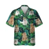 Funny Persian Cats Green Hawaiian Shirt, Kalaha T-shirt, Aloha Shirt For Mens, Womens