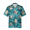 Funny Scottish Fold Cat Hawaiian Shirt, Cat Dad Shirts, Aloha Shirt For Mens, Womens