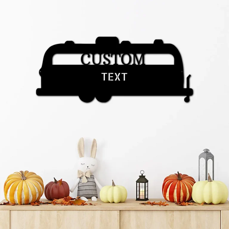 Airstream Rv Custom Family Name Metal Sign,metal Monogram Sign, Door Hanger, Metal Decorative Wall Art