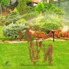 Rustic Elephant Mom And Baby Elephant Metal Garden Art