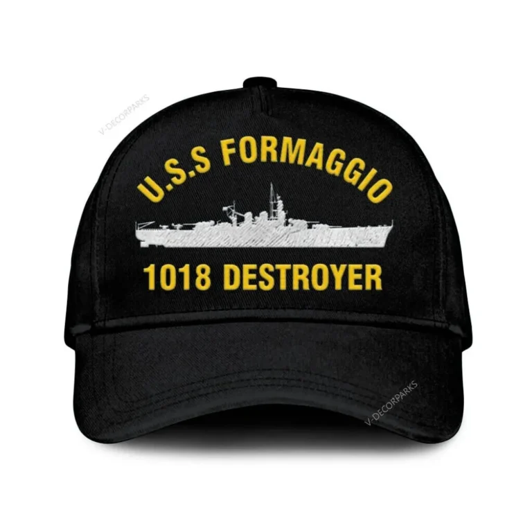 U.s.s Formaggio 1018 Destroyer Classic Cap, Custom Print/embroidered Us Navy Ships Classic Baseball Cap, Gift For Navy Veteran