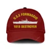 U.s.s Formaggio 1018 Destroyer Classic Cap, Custom Print/embroidered Us Navy Ships Classic Baseball Cap, Gift For Navy Veteran