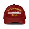 U.s.s Comstock Lsd-45 Classic Cap, Custom Print/embroidered Us Navy Ships Classic Baseball Cap, Gift For Navy Veteran