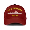 U.s.s Kauffman Ffg-59 Classic Cap, Custom Print/embroidered Us Navy Ships Classic Baseball Cap, Gift For Navy Veteran