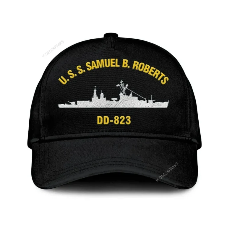 U.s.s Samuel B. Roberts Dd-823 Classic Cap, Custom Print/embroidered Us Navy Ships Classic Baseball Cap, Gift For Navy Veteran
