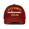 U.s.s Nimitz Cvn-68 Classic Cap, Custom Print/embroidered Us Navy Ships Classic Baseball Cap, Gift For Navy Veteran