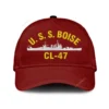 U.s.s. Boise Cl-47 Classic Cap, Custom Print/embroidered Us Navy Ships Classic Baseball Cap, Gift For Navy Veteran