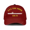 U.s.s. Carl Vinson Cvn-70 Classic Cap, Custom Print/embroidered Us Navy Ships Classic Baseball Cap, Gift For Navy Veteran