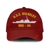 U.s.s. Bulkeley Ddg - 84 Classic Cap, Custom Print/embroidered Us Navy Ships Classic Baseball Cap, Gift For Navy Veteran