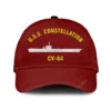 U.s.s. Constellation Cv-64 Classic Cap, Custom Print/embroidered Us Navy Ships Classic Baseball Cap, Gift For Navy Veteran
