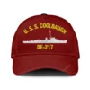 U.s.s. Coolbaugh De-217 Classic Cap, Custom Print/embroidered Us Navy Ships Classic Baseball Cap, Gift For Navy Veteran