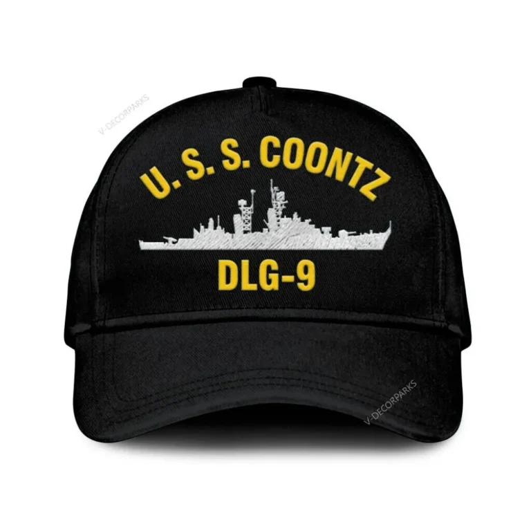 U.s.s. Coontz Dlg-9 Classic Cap, Custom Print/embroidered Us Navy Ships Classic Baseball Cap, Gift For Navy Veteran