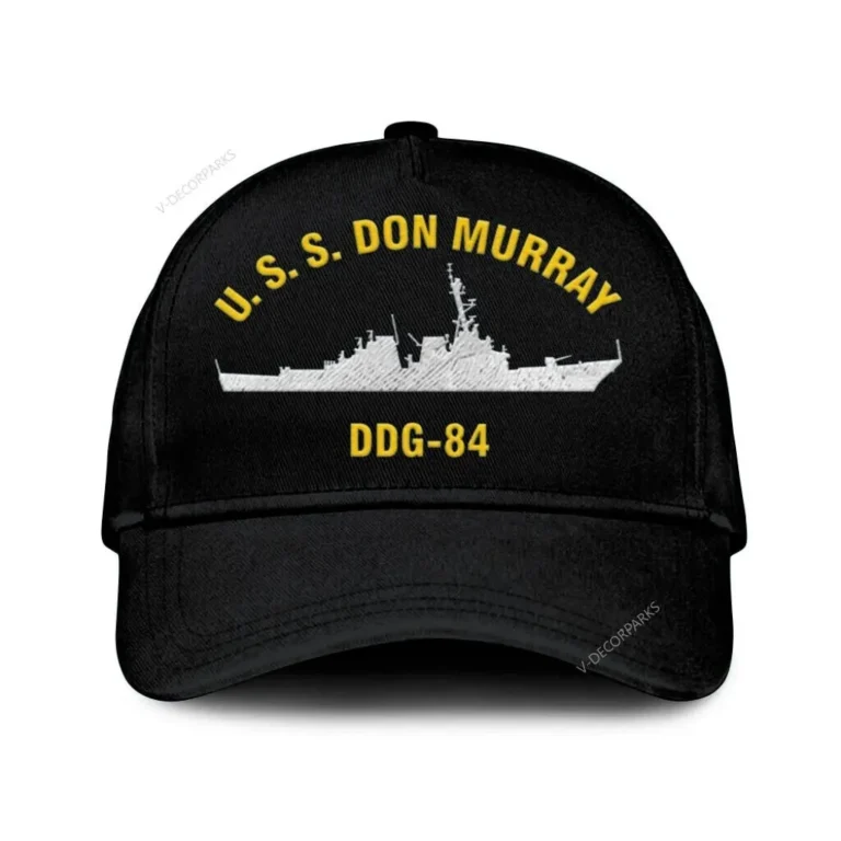 U.s.s. Don Murray Ddg-84 Classic Cap, Custom Print/embroidered Us Navy Ships Classic Baseball Cap, Gift For Navy Veteran