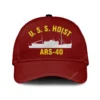 U.s.s. Hoist Ars-40 Classic Cap, Custom Print/embroidered Us Navy Ships Classic Baseball Cap, Gift For Navy Veteran