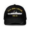 U.s.s. John S. Mccain Ddg 36 Classic Cap, Custom Print/embroidered Us Navy Ships Classic Baseball Cap, Gift For Navy Veteran