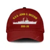 U.s.s. John S. Mccain Ddg 36 Classic Cap, Custom Print/embroidered Us Navy Ships Classic Baseball Cap, Gift For Navy Veteran