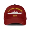 U.s.s. Lake Champlain Cg-57 Classic Cap, Custom Print/embroidered Us Navy Ships Classic Baseball Cap, Gift For Navy Veteran