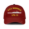 U.s.s. Nashville Lpd-13 Classic Cap, Custom Print/embroidered Us Navy Ships Classic Baseball Cap, Gift For Navy Veteran