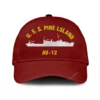 U.s.s. Pine Lsland. Av 12 Classic Cap, Custom Print/embroidered Us Navy Ships Classic Baseball Cap, Gift For Navy Veteran