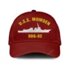 U.s.s. Momsen Ddg 92 Classic Cap, Custom Print/embroidered Us Navy Ships Classic Baseball Cap, Gift For Navy Veteran