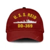 U.s.s. Reid Dd-369 Classic Cap, Custom Print/embroidered Us Navy Ships Classic Baseball Cap, Gift For Navy Veteran