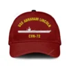 Uss Abraham Lincoln Cvn-725 Classic Cap, Custom Print/embroidered Us Navy Ships Classic Baseball Cap, Gift For Navy Veteran