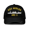 Uss Aeolus Arc 3 Classic Cap, Custom Print/embroidered Us Navy Ships Classic Baseball Cap, Gift For Navy Veteran