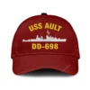 Uss Ault Dd-698 Classic Cap, Custom Print/embroidered Us Navy Ships Classic Baseball Cap, Gift For Navy Veteran