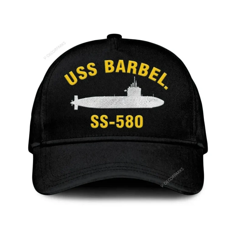 Uss Barbel. Ss-580 Classic Cap, Custom Print/embroidered Us Navy Ships Classic Baseball Cap, Gift For Navy Veteran