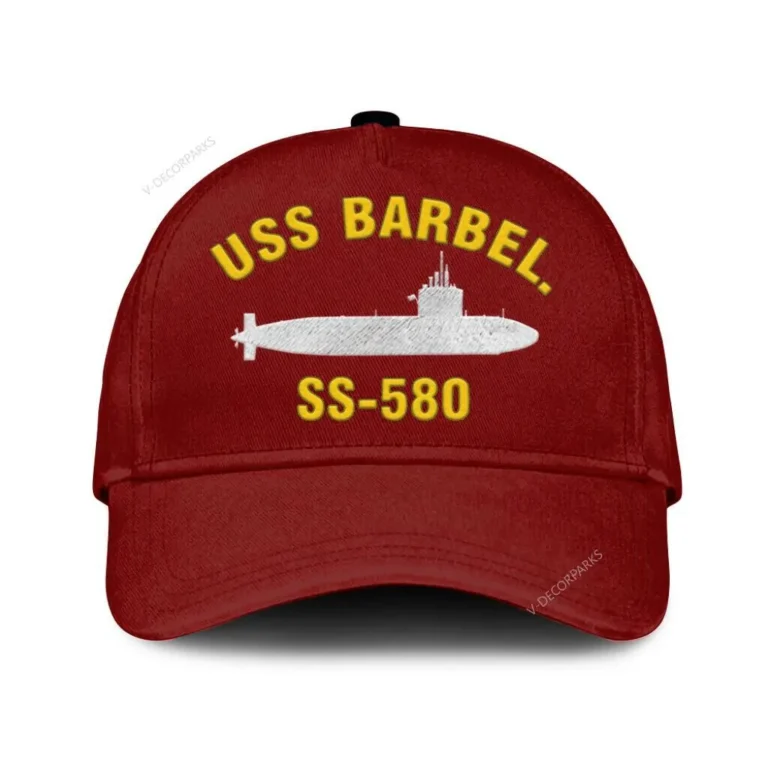 Uss Barbel. Ss-580 Classic Cap, Custom Print/embroidered Us Navy Ships Classic Baseball Cap, Gift For Navy Veteran