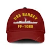 Uss Barbey Ff-1088 Classic Cap, Custom Print/embroidered Us Navy Ships Classic Baseball Cap, Gift For Navy Veteran