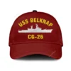 Uss Belknap Cg-26 Classic Cap, Custom Print/embroidered Us Navy Ships Classic Baseball Cap, Gift For Navy Veteran