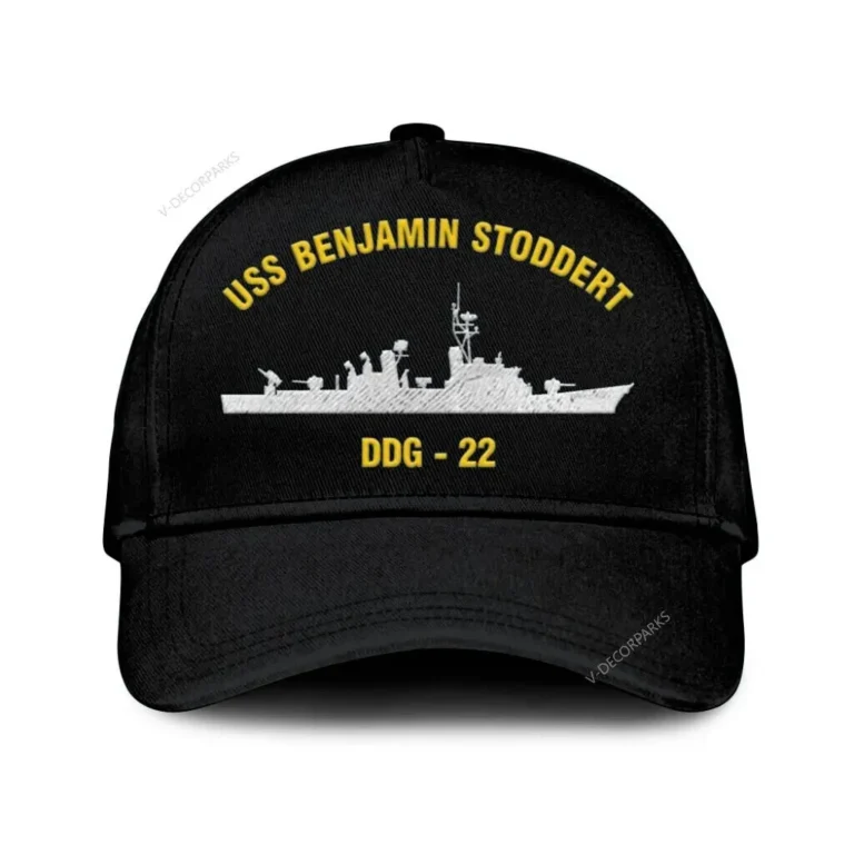 Uss Benjamin Stoddert Ddg - 22 Classic Cap, Custom Print/embroidered Us Navy Ships Classic Baseball Cap, Gift For Navy Veteran