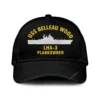 Uss Belleau Wood Lha-3 Plankowner Classic Cap, Custom Print/embroidered Us Navy Ships Classic Baseball Cap, Gift For Navy Veteran