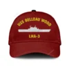 Uss Belleau Wood Lha-3 Classic Cap, Custom Print/embroidered Us Navy Ships Classic Baseball Cap, Gift For Navy Veteran