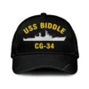 Uss Biddle Cg-34 Classic Cap, Custom Print/embroidered Us Navy Ships Classic Baseball Cap, Gift For Navy Veteran