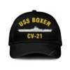 Uss Boxer Cv-21 Classic Cap, Custom Print/embroidered Us Navy Ships Classic Baseball Cap, Gift For Navy Veteran