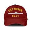 Uss Boxer Cv-21 Classic Cap, Custom Print/embroidered Us Navy Ships Classic Baseball Cap, Gift For Navy Veteran