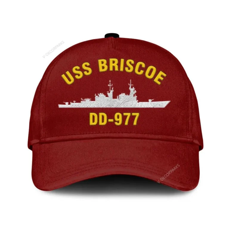 Uss Briscoe Dd-977_2 Classic Cap, Custom Print/embroidered Us Navy Ships Classic Baseball Cap, Gift For Navy Veteran