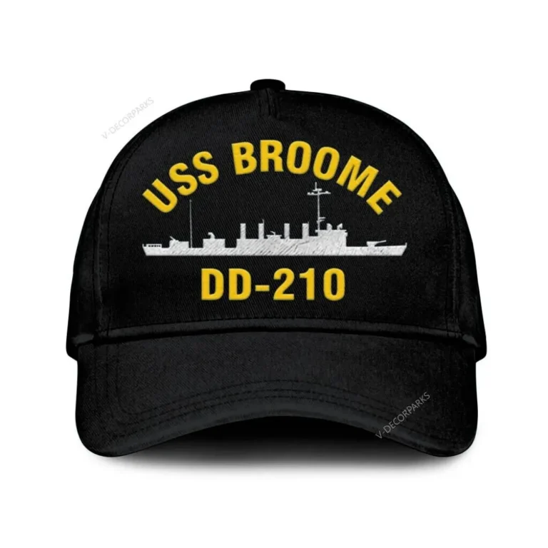 Uss Broome (dd-210) Classic Cap, Custom Print/embroidered Us Navy Ships Classic Baseball Cap, Gift For Navy Veteran
