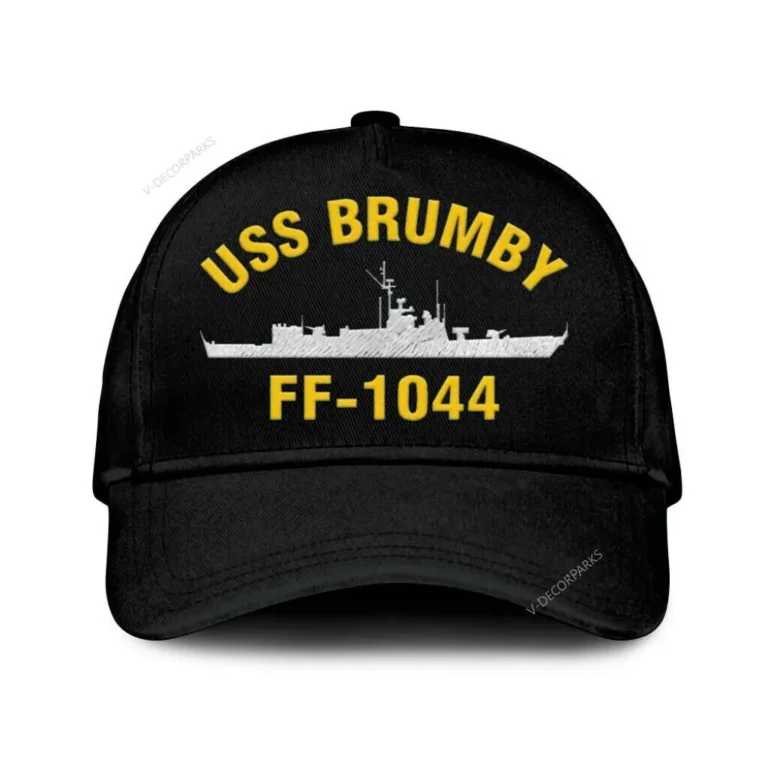 Uss Brumby Classic Cap, Custom Print/embroidered Us Navy Ships Classic Baseball Cap, Gift For Navy Veteran