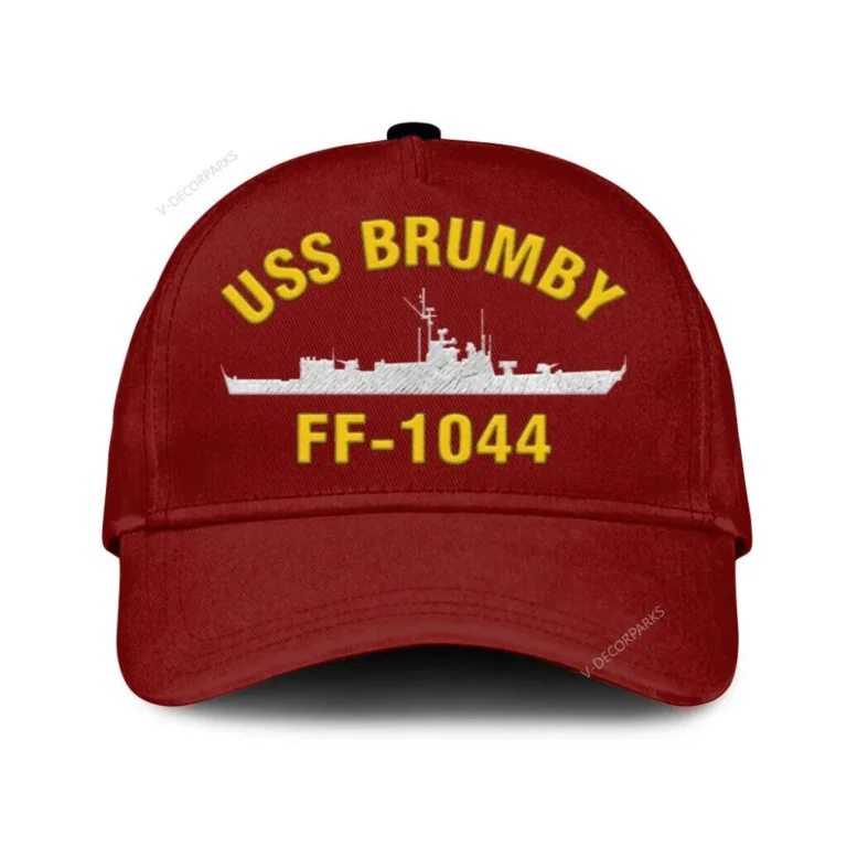 Uss Brumby Classic Cap, Custom Print/embroidered Us Navy Ships Classic Baseball Cap, Gift For Navy Veteran