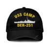 Uss Camp Der-251 Classic Cap, Custom Print/embroidered Us Navy Ships Classic Baseball Cap, Gift For Navy Veteran