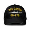 Uss Caron Dd-970 Classic Cap, Custom Print/embroidered Us Navy Ships Classic Baseball Cap, Gift For Navy Veteran