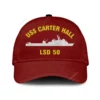 Uss Carter Hall Lsd 50 Classic Cap, Custom Print/embroidered Us Navy Ships Classic Baseball Cap, Gift For Navy Veteran