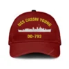 Uss Cassin Young Dd-793 Classic Cap, Custom Print/embroidered Us Navy Ships Classic Baseball Cap, Gift For Navy Veteran