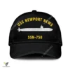 Uss Newport News Ssn-750 V2 Classic Baseball Cap Gift For Navy Veteran, Custom Print/embroidered Us Navy Ships Classic Cap