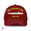 Uss Newport News Ssn-750 Classic Baseball Cap Gift For Navy Veteran, Custom Print/embroidered Us Navy Ships Classic Cap