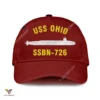 Uss Ohio Ssbn-726 Classic Baseball Cap Gift For Navy Veteran, Custom Print/embroidered Us Navy Ships Classic Cap
